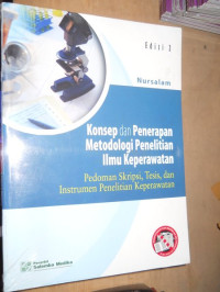 Image of Konsep dan penerapan Metodologi Penelitian Ilmu Keperawatan